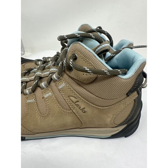 Clarks Outlay Hiking Boots Women’s 8 EU 39 Brown Leather Textile Outdoor Trail - Picture 6 of 10